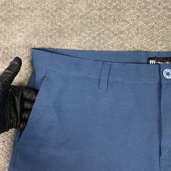 Travis Mathew Beck Shorts Men's 42 Blue Stretch golf - Picture 2 of 12